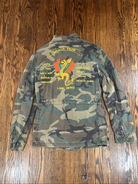 Alpha Industries Canvas Camo Souvenir Style Jacket